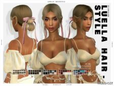 Sims 4 Female Mod: Luella Hairstyle (Featured)