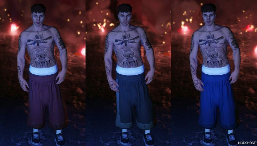 GTA 5 Player Mod: PRO Club Shorts for MP Male V Beta (Featured)