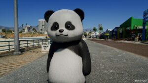 GTA 5 Player Mod: Panda MAN Add-On PED (Image #2)