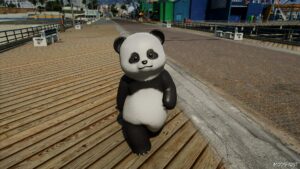 GTA 5 Player Mod: Panda MAN Add-On PED (Image #4)