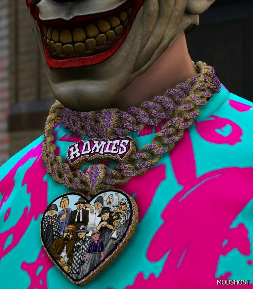 GTA 5 Player Mod: Homiez Heart Chain M/F (Featured)