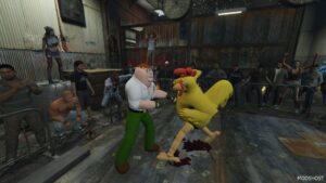 GTA 5 Player Mod: The Giant Chicken from Family GUY (Fortnite) (Image #2)