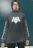 GTA 5 Player Mod: Oversized Jumper for MP Female V3.0 (Image #3)