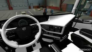 ETS2 Volvo Mod: FH 2012 Black White Interior (Featured)