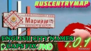 ETS2 Mod: Ruscentrymap English City Names (Featured)