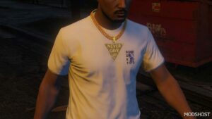 GTA 5 Player Mod: Never Give up Gold Chain for MP Male Sp/Fivem Ready (Image #3)