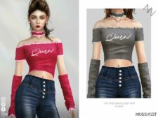 Sims 4 Everyday Clothes Mod: Off-The-Shoulder TOP (Featured)