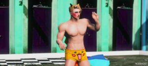 GTA 5 Player Mod: Pikachu for MP Male (Image #2)