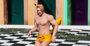 GTA 5 Player Mod: Pikachu for MP Male (Image #3)