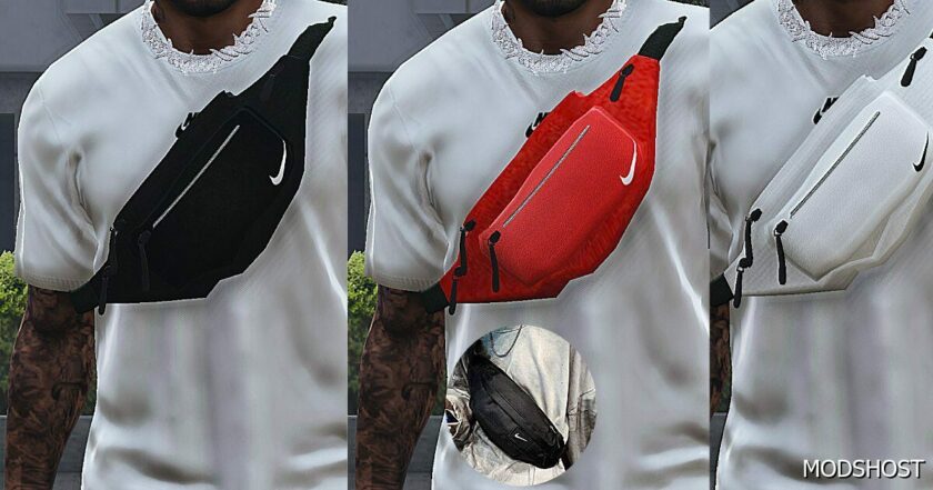 GTA 5 Player Mod: BUM BAG Nike for Franklin (Featured)