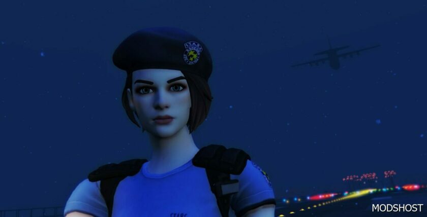 GTA 5 Player Mod: Jill Valentine Stars Outfit (Fortnite) Add-On PED (Featured)