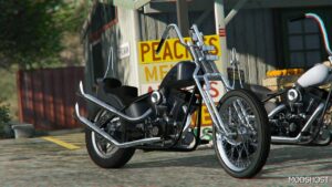 GTA 5 Vehicle Mod: Harley Davision Custom 2 Add-On / Fivem / Livery V1.01 (Featured)