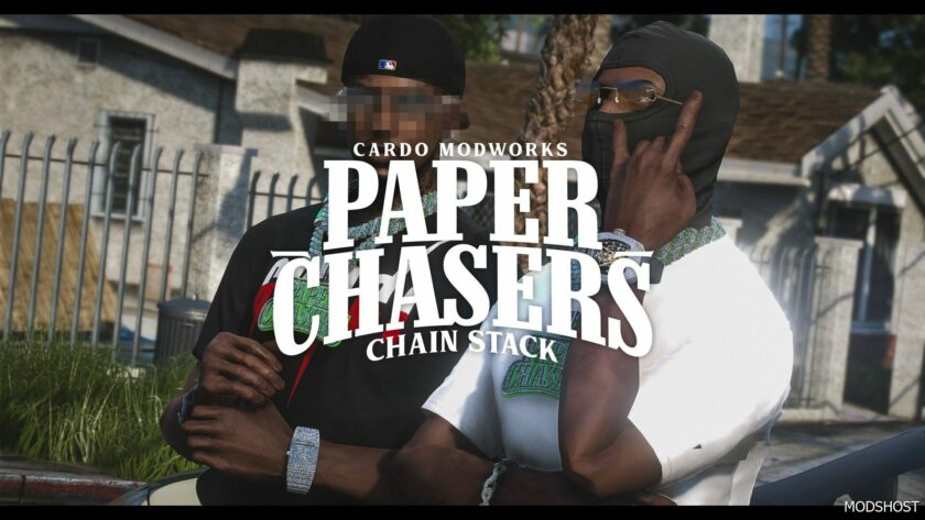 GTA 5 Player Mod: Paper Chasrer Chain for MP Male (Featured)