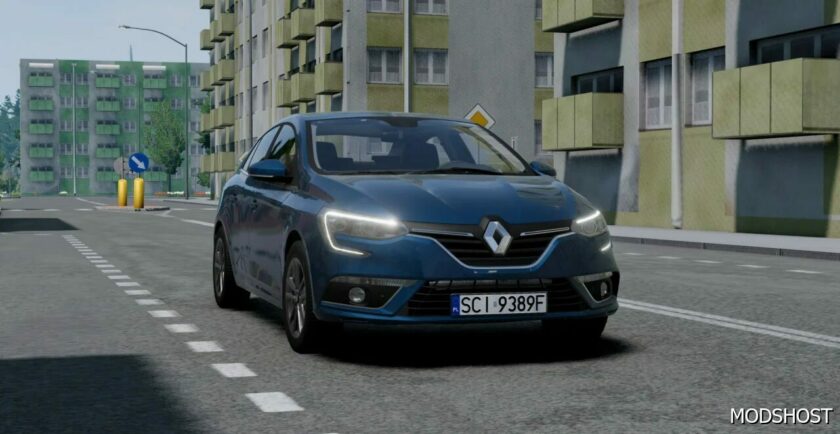 BeamNG Renault Car Mod: Megane IV Sedan 2016-2020 V1.3 0.31 (Featured)