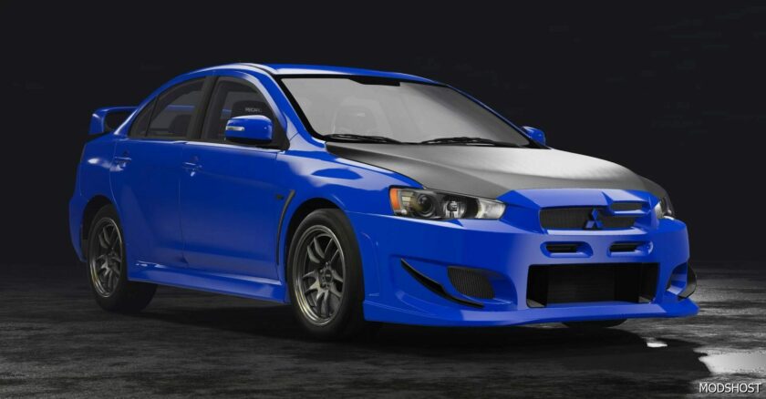 BeamNG Mitsubishi Car Mod: Lancer EVO V1.1 0.31 (Featured)