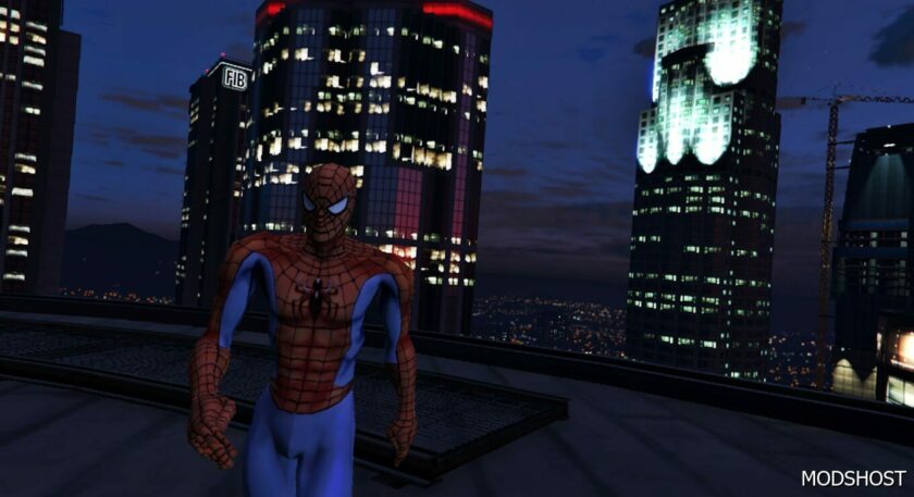 GTA 5 Player Mod: Spider-Man Marvel Nemesis Add-On PED V2.0 (Featured)