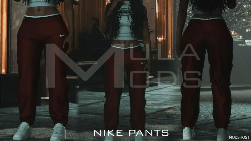 GTA 5 Player Mod: Nike Track Pants for MP Female (Featured)