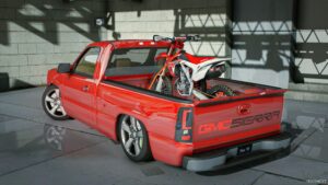 GTA 5 Vehicle Mod: GMC Sierra 2001 with Bike (Image #2)