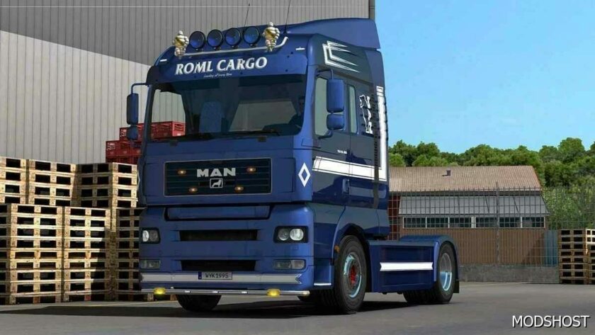 ETS2 MAN Truck Mod: TGA + Trailer V2.2 (Featured)