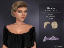 Sims 4 Female Mod: Slayer Hairstyle (Featured)