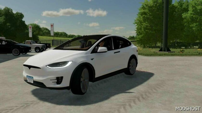 FS22 Tesla Car Mod: Model X 2017 Edited (Featured)