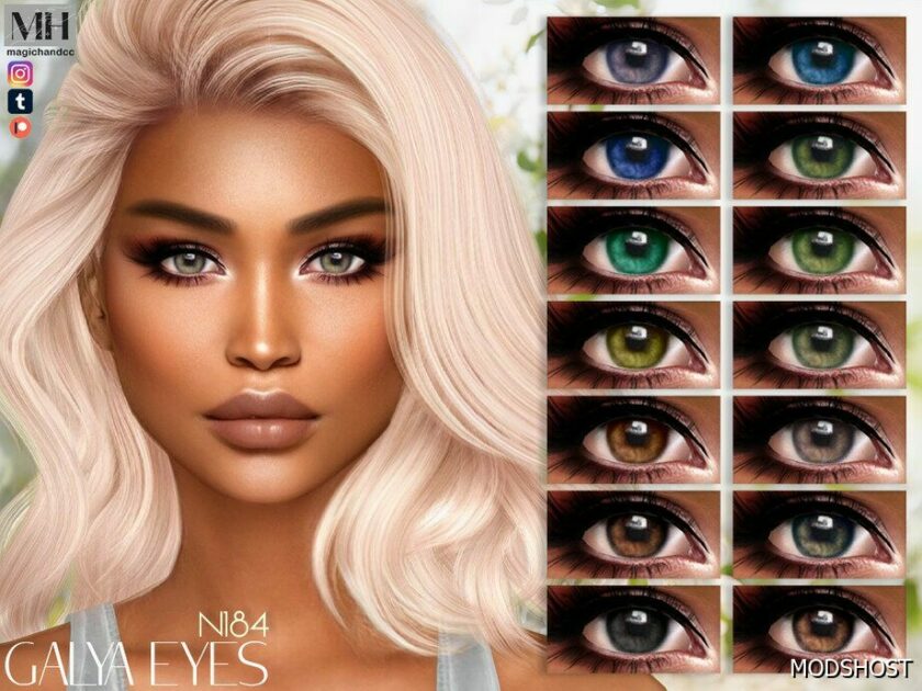 Sims 4 Mod: Galya Eyes N184 (Featured)