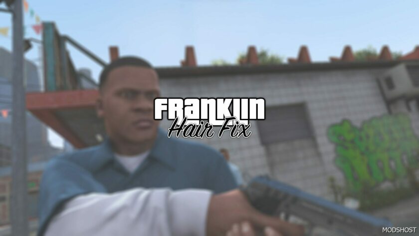 GTA 5 Player Mod: Franklin Hair FIX (Featured)