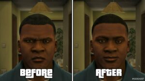 GTA 5 Player Mod: Franklin Hair FIX (Image #5)