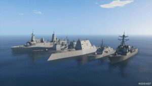 GTA 5 Vehicle Mod: US Navy Fleet Surface Vessels Add-On | Working Weapons V2.0 (Featured)