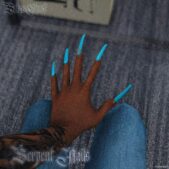 GTA 5 Player Mod: Serpent Nail SET for MP Female (Image #3)