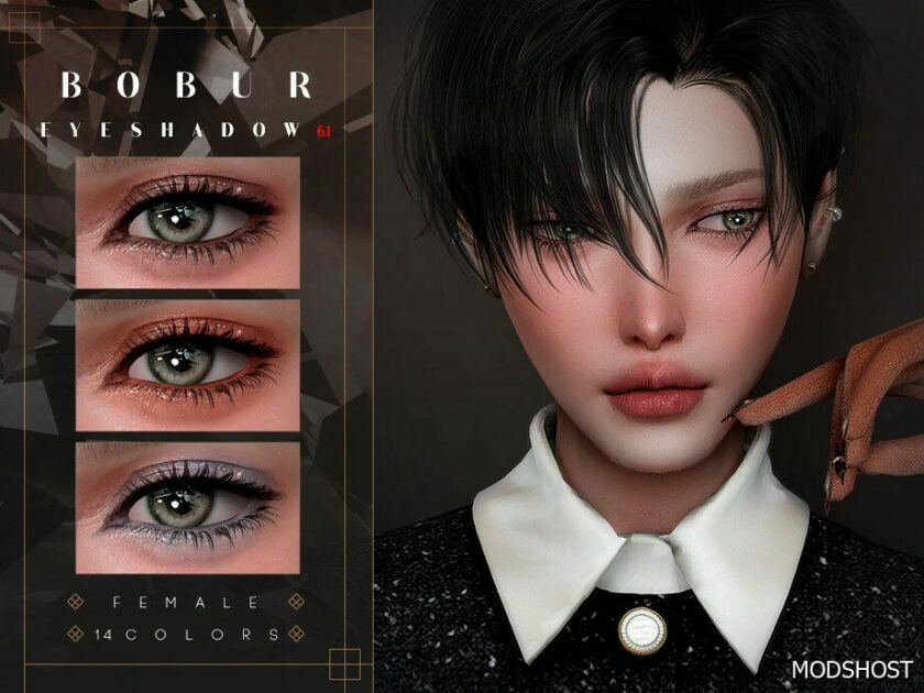 Sims 4 Eyeshadow Makeup Mod: Glitter EYE Shadow (Featured)