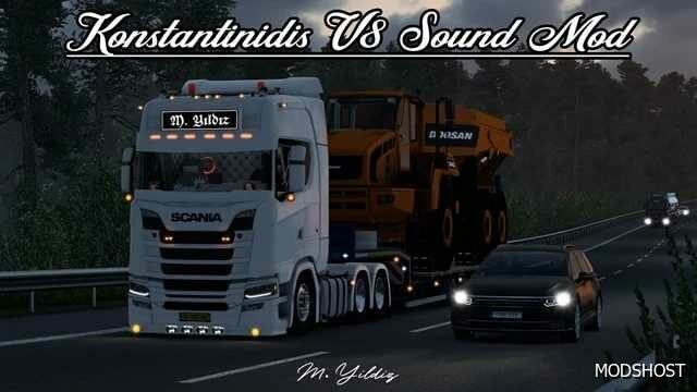 ETS2 Mod: Konstantinidis V8 Sound Mod V1.1 (Featured)