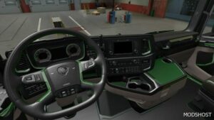 ETS2 Scania Mod: 2016 S & R Black Green Interior 1.49 (Featured)