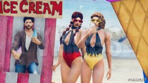 GTA 5 Player Mod: Angeline Swimsuit for MP Female (Featured)