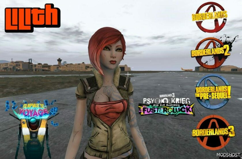 GTA 5 Player Mod: Lilith (Borderlands) Add-On PED (Featured)