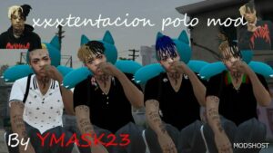 GTA 5 Player Mod: Xxxtentacion Type Polos for MP Male (Featured)