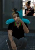 GTA 5 Player Mod: Xxxtentacion Type Polos for MP Male (Image #3)