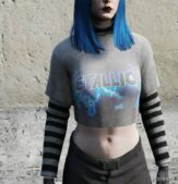 GTA 5 Player Mod: Vintage TOP – Lolita TOP by Strut Mods Retextured (Image #3)