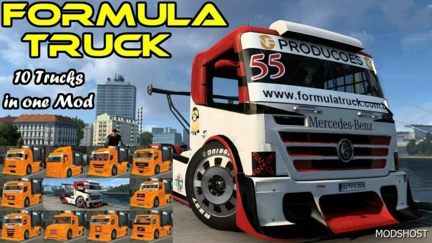 ATS Mod: Formula 10 Trucks V1.4 1.49 (Featured)