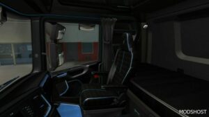 ETS2 Scania Mod: S Black and Blue Interior 1.49 (Image #2)