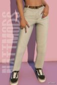 GTA 5 Player Mod: Cropped Straight FIT Jeans for MP Female (Image #3)