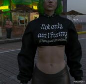 GTA 5 Player Mod: Cropped Hoodie – Retextured (Image #2)