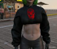 GTA 5 Player Mod: Cropped Hoodie – Retextured (Image #3)