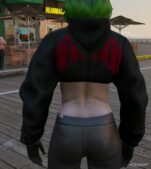 GTA 5 Player Mod: Cropped Hoodie – Retextured (Image #4)