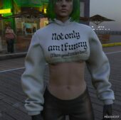 GTA 5 Player Mod: Cropped Hoodie – Retextured (Image #5)