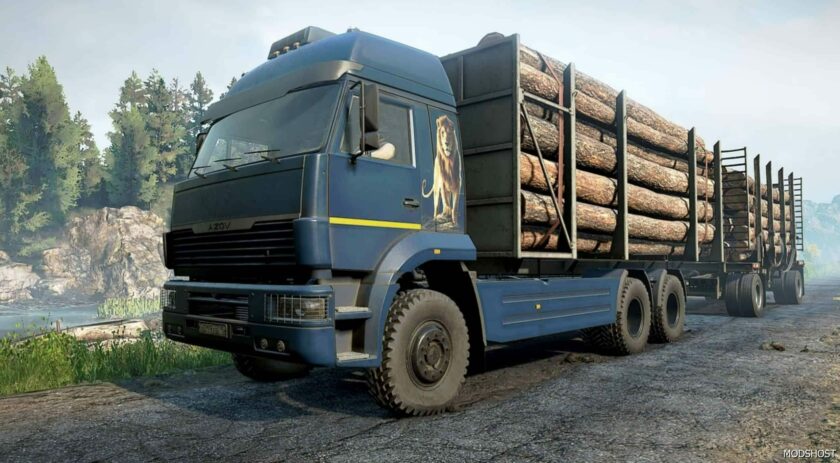 SnowRunner Truck Mod: Azov 5000 8×4 6×6 6×4 V1.1 (Featured)