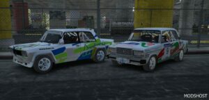 GTA 5 Vehicle Mod: Lada 21074 1.6 Rally Car Add-On | Fivem | Template (Image #3)