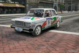 GTA 5 Vehicle Mod: Lada 21074 1.6 Rally Car Add-On | Fivem | Template (Image #4)