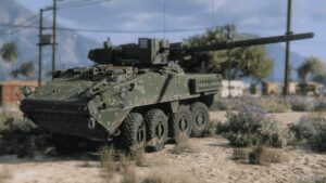 GTA 5 Vehicle Mod: M1128 Mobile GUN System Add-On / Fivem (Image #5)