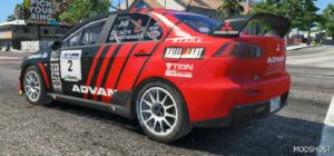 GTA 5 Mitsubishi Vehicle Mod: Lancer EVO X R4 Fivem | Add-On (Image #3)